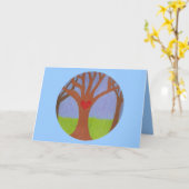 Adoption Tree Glückwunsch Karte (Gelbe Blume)