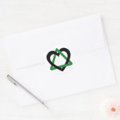 Adoption Triangle Black Green Runder Aufkleber (Umschlag)