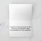 "ADOPTION" TWEET/TEXT WIRD NICHT GELADEN=SO "GLÜCK KARTE (Innenseite)