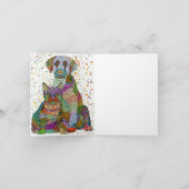 Adoption- und Rettungskarte für Hunde und Katzen Dankeskarte (Innenseite)