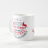 Adoption "Unser erstes ewiges Familienfest" Kaffeetasse (Vorderseite Links)