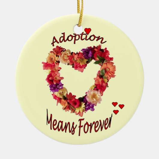 Adoption verzieren für immer keramik ornament (Vorne)