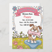 Adoption von Haustieren Einladung (Vorne/Hinten)