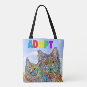 Adoption von Hunden und Katzen Tasche