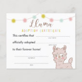 Adoption von Llama Birthday Party (Vorderseite)