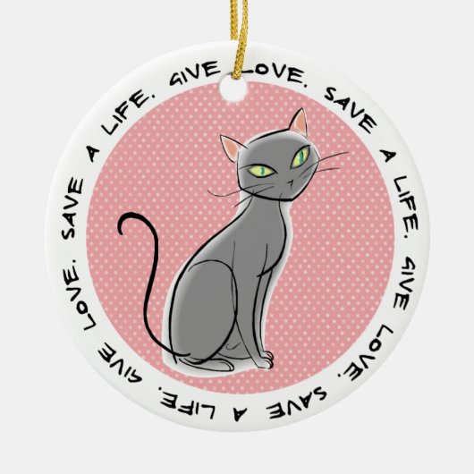 Adoption Weihnachten Keramikornament (Vorne)
