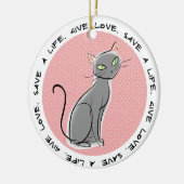 Adoption Weihnachten Keramikornament (Links)