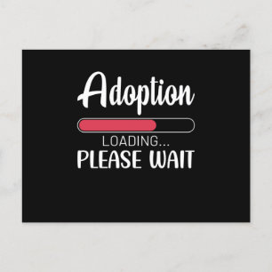 Adoption wird geladen, bitte warten feiertagspostkarte