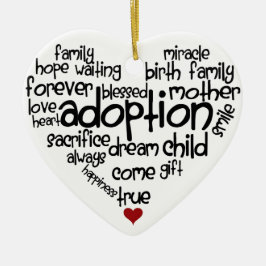 Adoption-Wörter Keramikornament