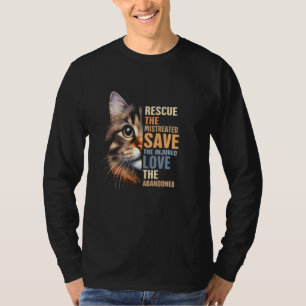 Adoption zur Rettung der Katze Rettung des Fehlers T-Shirt