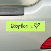 adoptionequalslove autoaufkleber (Auf Auto)