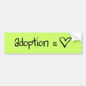 adoptionequalslove autoaufkleber (Vorne)