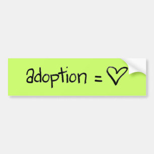adoptionequalslove autoaufkleber