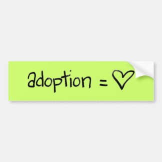 adoptionequalslove autoaufkleber