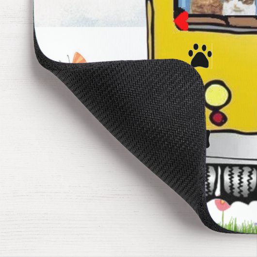 Adoptions-Bus für das Mousepad der Katze u. des (Ecke)