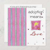 Adoptions-Dusche laden ein Einladung (Vorne/Hinten)