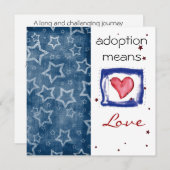 Adoptions-Dusche laden ein Einladung (Vorne/Hinten)