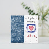 Adoptions-Dusche laden ein Einladung (Stehend Vorderseite)