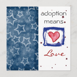 Adoptions-Dusche laden ein Einladung