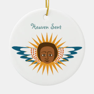 Adoptions-Engels-Verzierung Keramik Ornament