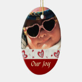 Adoptions-Foto-Andenken-Verzierung Keramikornament (Rechts)