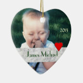 Adoptions-Foto-Verzierung Keramik Ornament (Rechts)