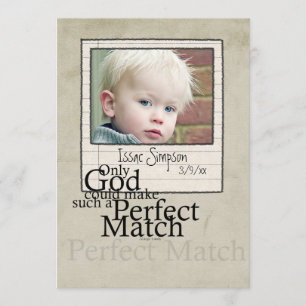 Adoptions-Fotomitteilung Ankündigung