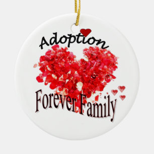 Adoptions-für immer Familien-Verzierung Keramik Ornament
