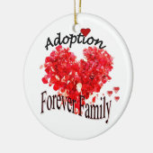 Adoptions-für immer Familien-Verzierung Keramik Ornament (Links)