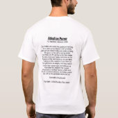 Adoptions-Gebet T-Shirt (Rückseite)