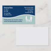 Adoptions-Geschäfts-Karten Visitenkarte (Vorne/Hinten)