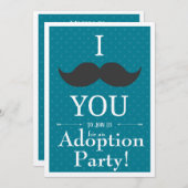 Adoptions-Party-moderne Einladung (Vorne/Hinten)