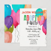Adoptions-Party-Sammlung Einladung (Vorne/Hinten)