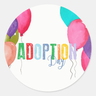 Adoptions-Party-Sammlung Runder Aufkleber