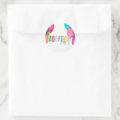Adoptions-Party-Sammlung Runder Aufkleber (Tasche)
