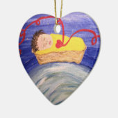 Adoptions-rote Faden-Verzierung Keramik Ornament (Links)