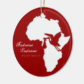 Adoptions-Storch-Afrika-Verzierung Keramik Ornament (Links)