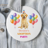 Adoptionsfeier Gotcha-Tag Labrador Hund Haustier Button (Beispiel)