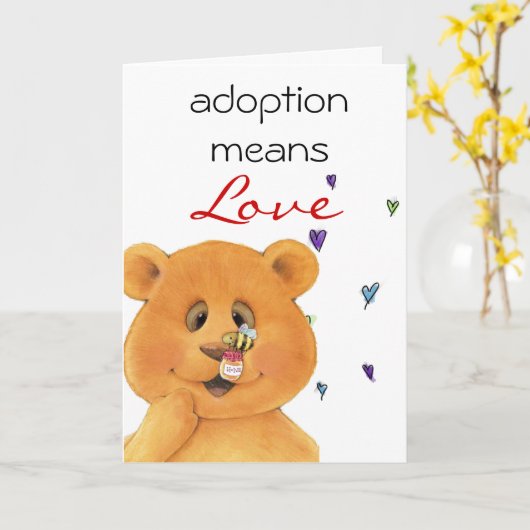 Adoptionsglückwunschkarte Karte (Gelbe Blume)