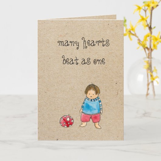 Adoptionsgrußkarte Karte (Gelbe Blume)