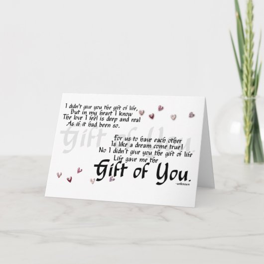 Adoptionsgrußkarte Karte (Vorderseite)