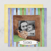 AdoptionstagesParty Einladung (Vorne/Hinten)