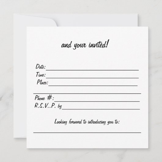 AdoptionstagesParty Einladung (Rückseite)