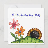 AdoptionstagesParty Einladung (Vorderseite)