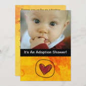 AdoptionstagesParty Einladung (Vorne/Hinten)