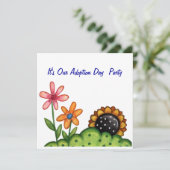 AdoptionstagesParty Einladung (Stehend Vorderseite)