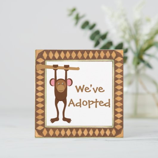 AdoptionstagesParty Einladung (Stehend Vorderseite)