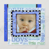 AdoptionstagesParty Einladung (Vorne/Hinten)