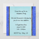 AdoptionstagesParty Einladung (Rückseite)