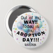 Adoptionstags-Button Button (Vorne & Hinten)